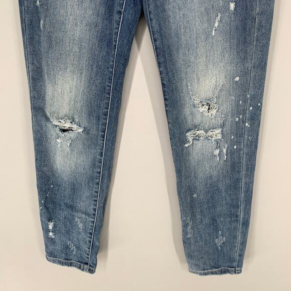 Judy Blue Women Jeans 9 / 29 Blue Denim Slim Fit Stretch Distressed 26.5" - Picture 4 of 13